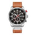 Curren 8291Men Watches Chronograph Luxury Brand Watches Sports Quartz WristWatch Leather Waterproof Watches relogio masculino